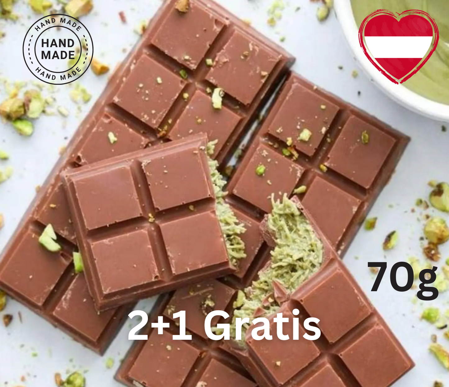 70g Dubai Schokolade 2+1 Gratis