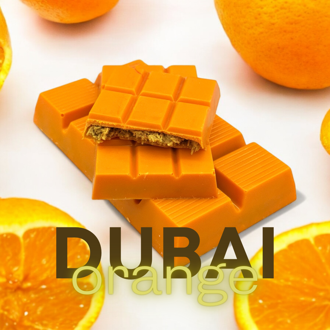 Dubai Schokolade mit Orangengeschmack